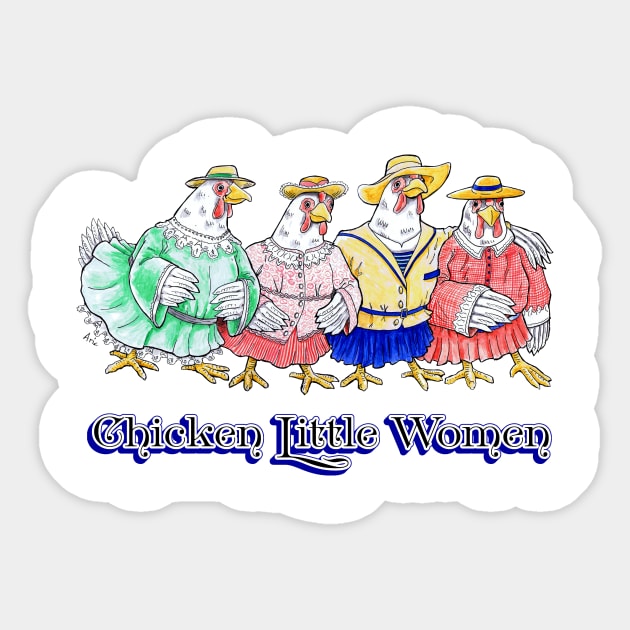 Chicken Little Women Sticker by arichutfles